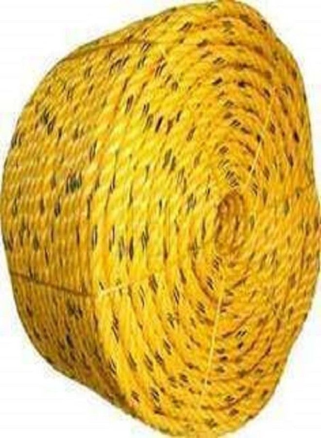 BSPS Twisted Nylon Industrial Grade Multipurpose Line Rot Alkali Chemical Weather Resistant Rope for Craft DIY Projects Towing, Dock Lines Heavy Load (Yellow, 10 mm Thick) (40M) - Image 1